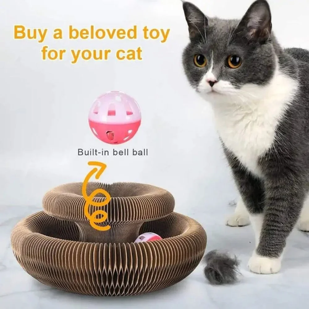 Cat Claw Board Foldable Cat Scratch Board & Cat Wheel funy Scratching board